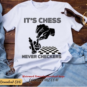Es Chess Never Checkers SVG / Cricut Imágenes para corte / Sublimación para personalización