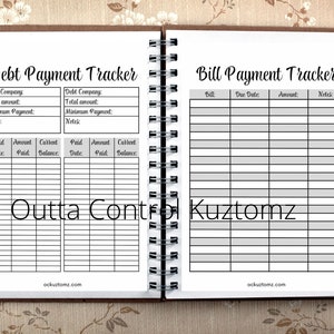 Password Tracker | Bill Payment Tracker | Debt Payment Tracker PDF | Printable Sheets | Digital Download