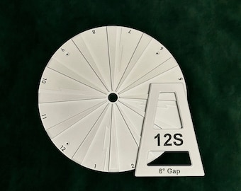 12" Open Segmented Wedgie/Plate Pair - Woodworking Jig Tool for Bowl Turning