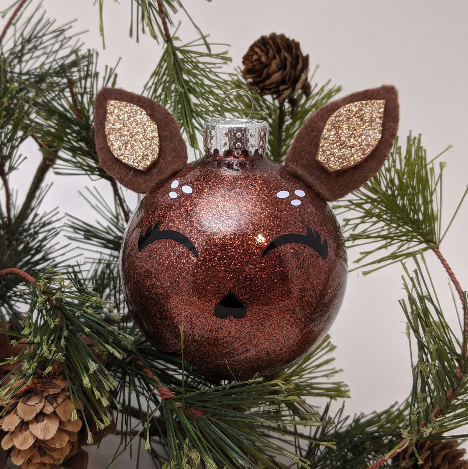 Deer ornament handmade personalized Etsy