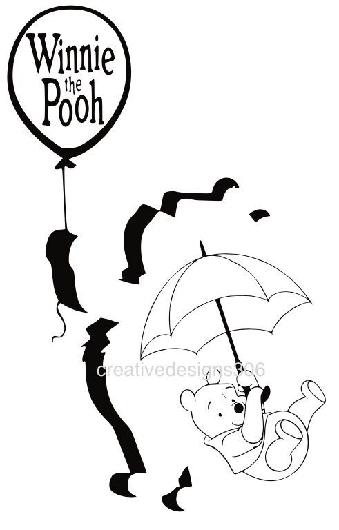 Creativedesigns306 coloured svg. Winnie the pooh | Etsy