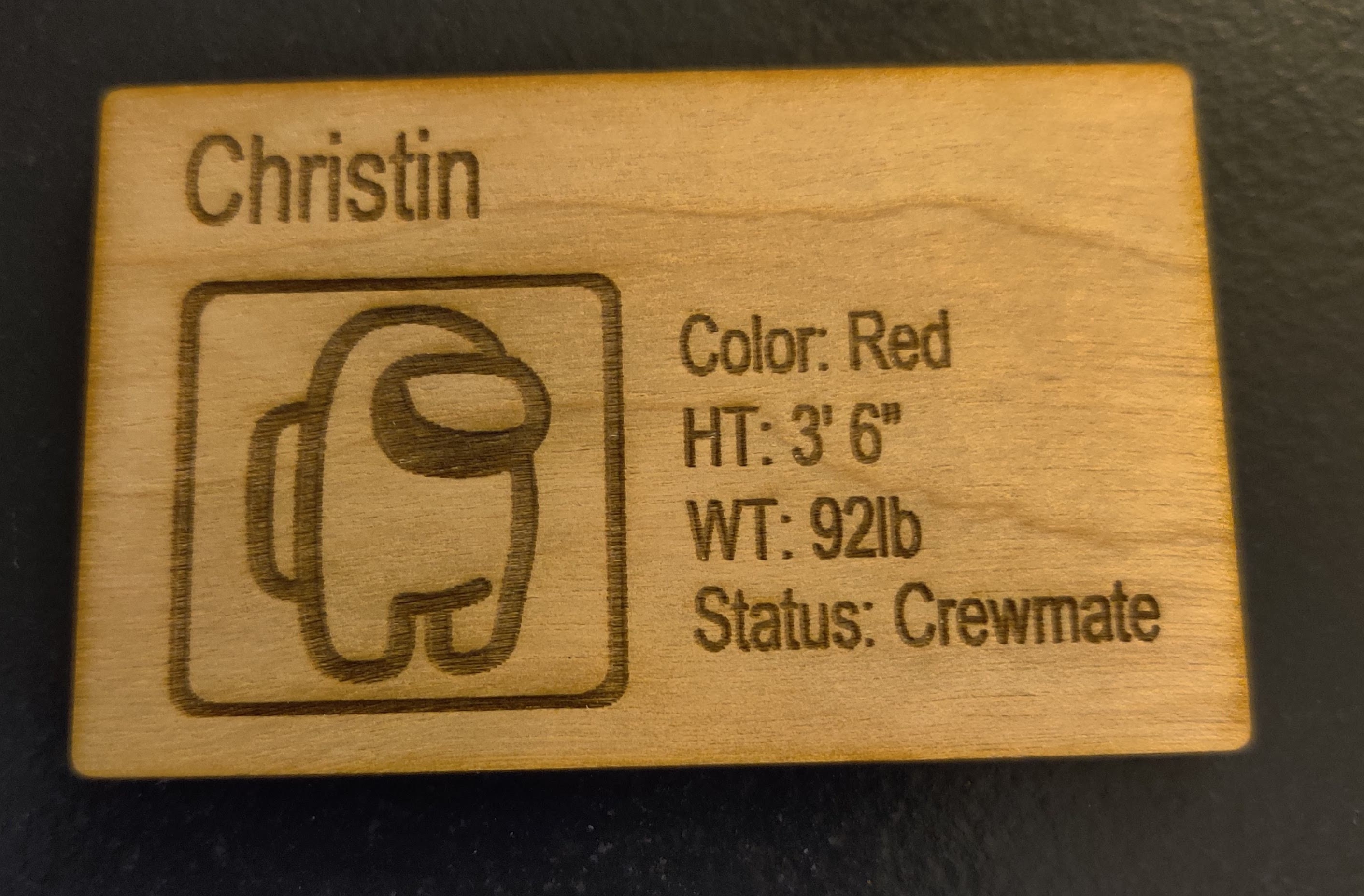 Among Us ID Card Etsy