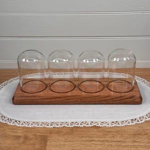 Showcase Display with 4 glass domes