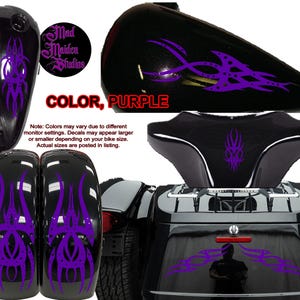 Trike Motorcycle Decal Set. Clearance sale set.