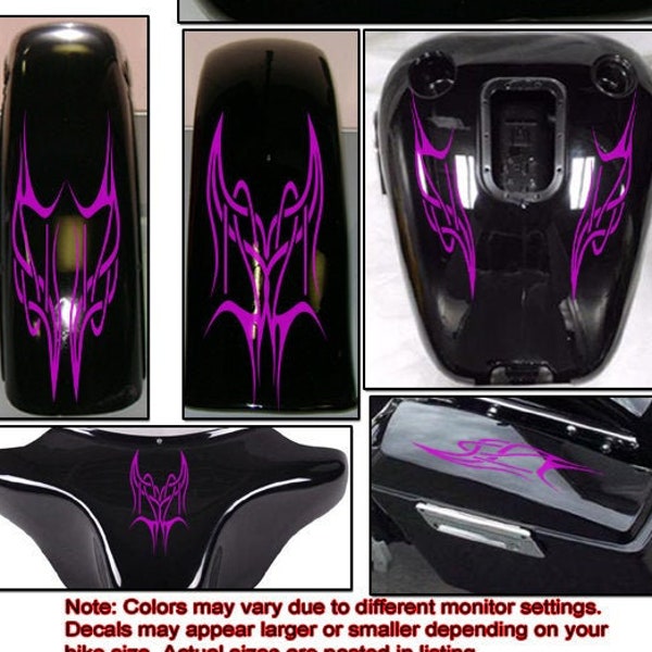 Pinstripe set Universal decals for Harley Honda Yamaha Victory Kawasaki Suzuki BMW Indian MOTO Motorcycle