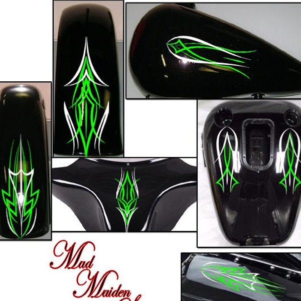 Motorrad Aufkleber Pinstripe Vinyl Grafik Set Universal für HONON, Harley, Victory, YAMAHA, BMW, Kawasaki,Suzuki, Ducati