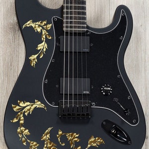 Rock Your Gear with Guitar and Bass Vinyl Decal Set - Universal Fit, Easy Peel and Stick.