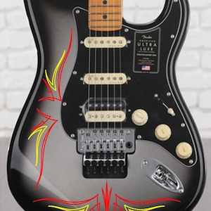 Pinstripe Guitar Decals: Vinyl Stickers for Bass & Electric Guitars