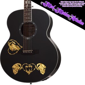 Rock Your Gear with Guitar and Bass Vinyl Decal Set - Universal Fit, Easy Peel and Stick.