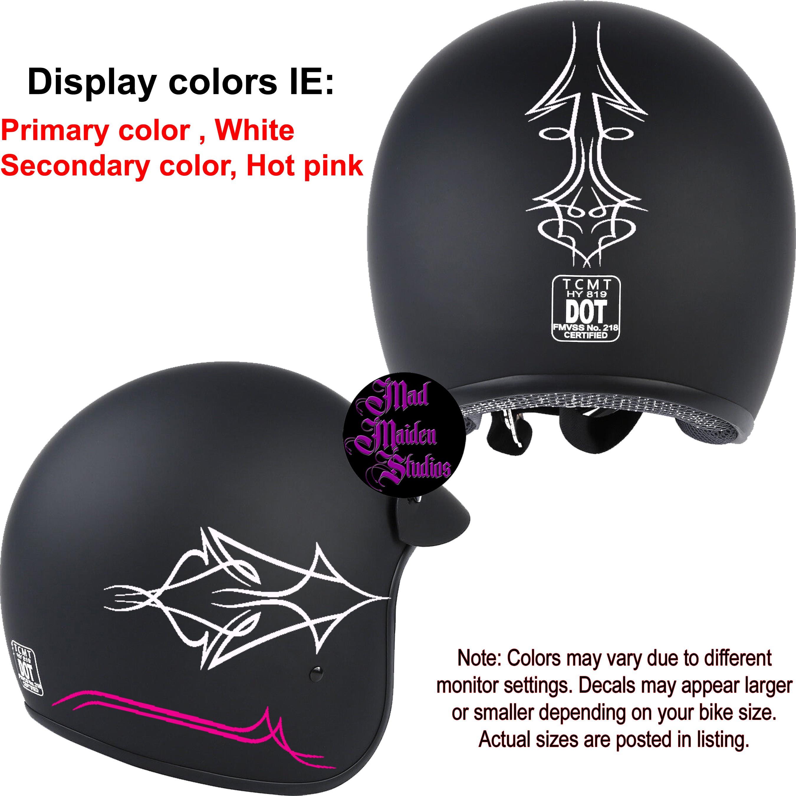 Helmet Decal Pinstripe Set. Pick Your Colors. - Etsy