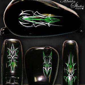 Unique Pinstripe Set for Your Motorcycle or Trike. Universal for Honda, Harley, Victory, Yamaha, BMW, Kawasaki, Suzuki, Ducati
