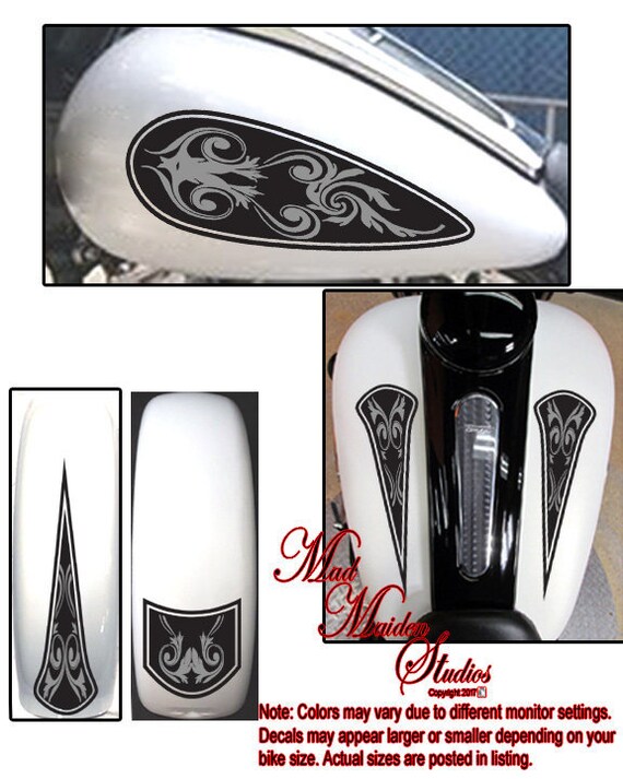 Motorcycle decal vinyl set | Etsy