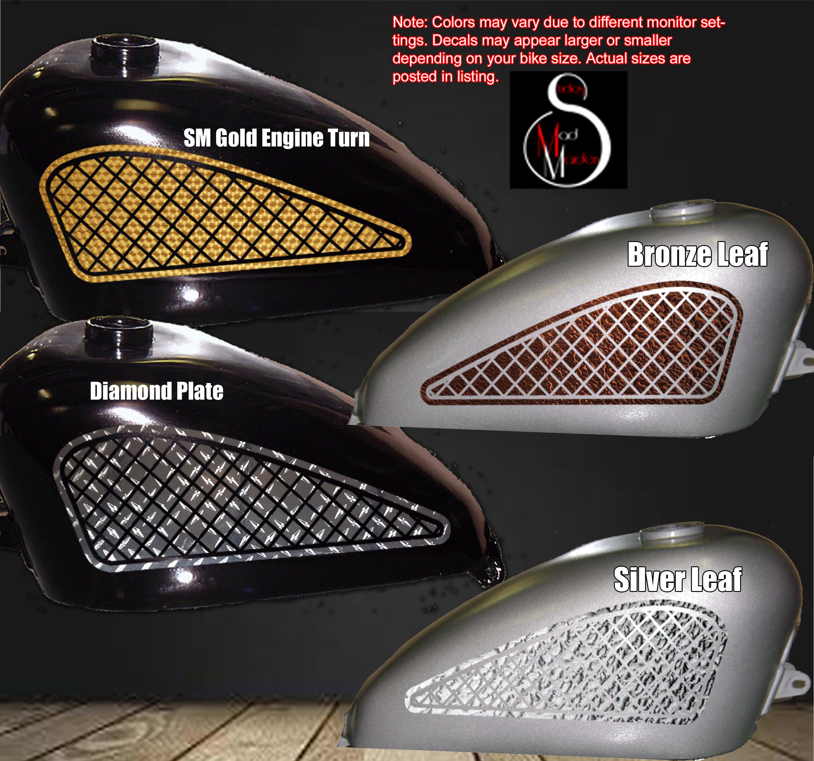 Motorcycle Gas Tank Decal Set Vinyl Graphics Set Harley, Honda