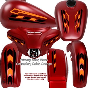 Motorcycle pinstripe set, Universal fit for Honda, Harley, Victory, Yamaha, BMW, Kawasaki, Suzuki, Ducati