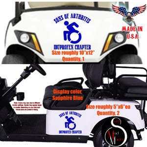 Golf Cart Pinstripe Decal Set: Custom Vinyl Graphics