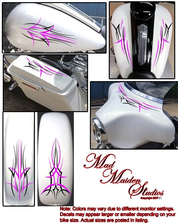Adesivi Pinstripe per moto Harley Davidson Honda Triuph