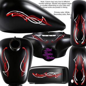 Vinyl pinstripe. Universal for Honda, Harley, Victory, Yamaha, BMW, Kawasaki, Suzuki, Ducati