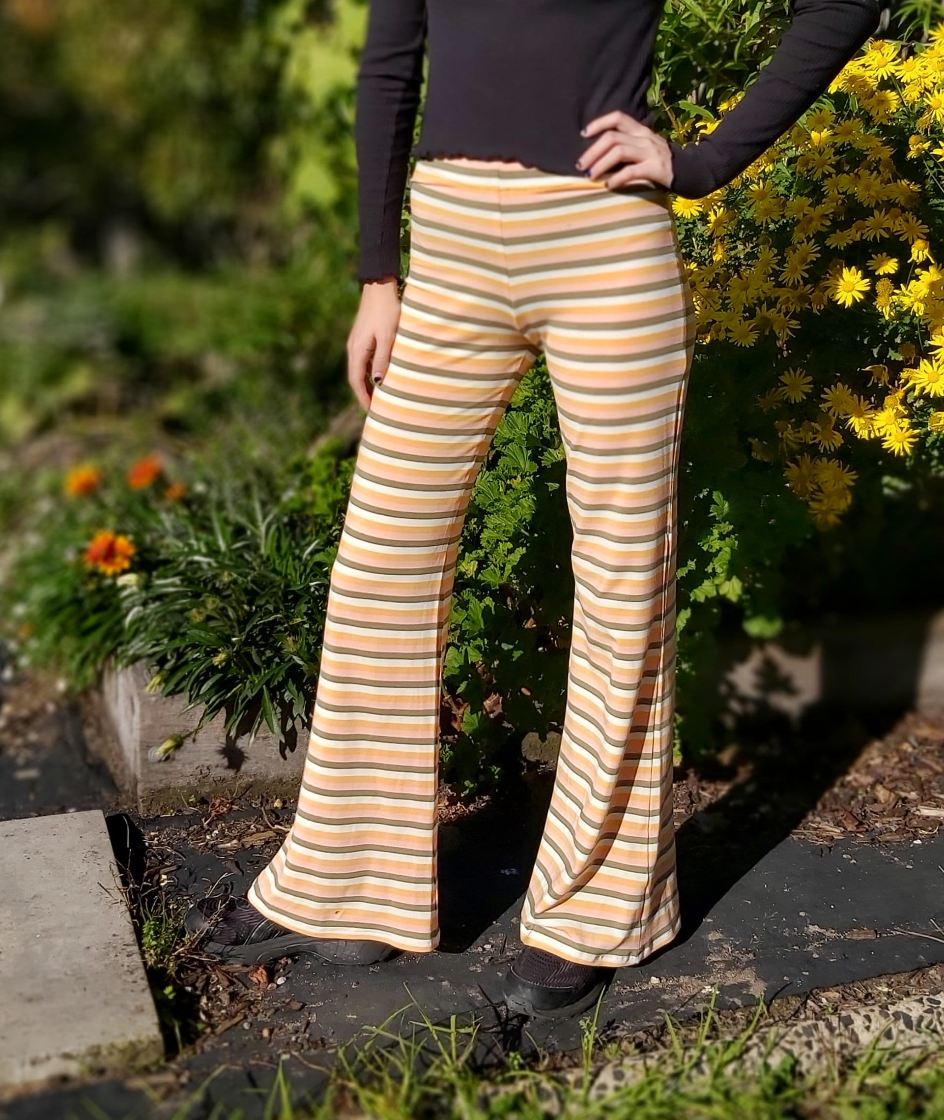 Striped Flare Pants Australia