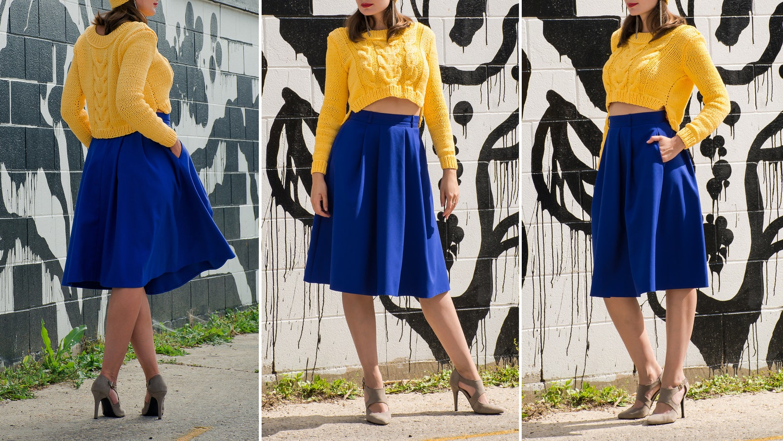 Women Pleated Skirt With Pockets * Maxi & Medium Length * Instant ...