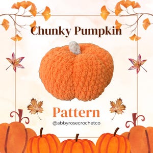 Chunky Pumpkin Crochet Pattern Printer Friendly Version