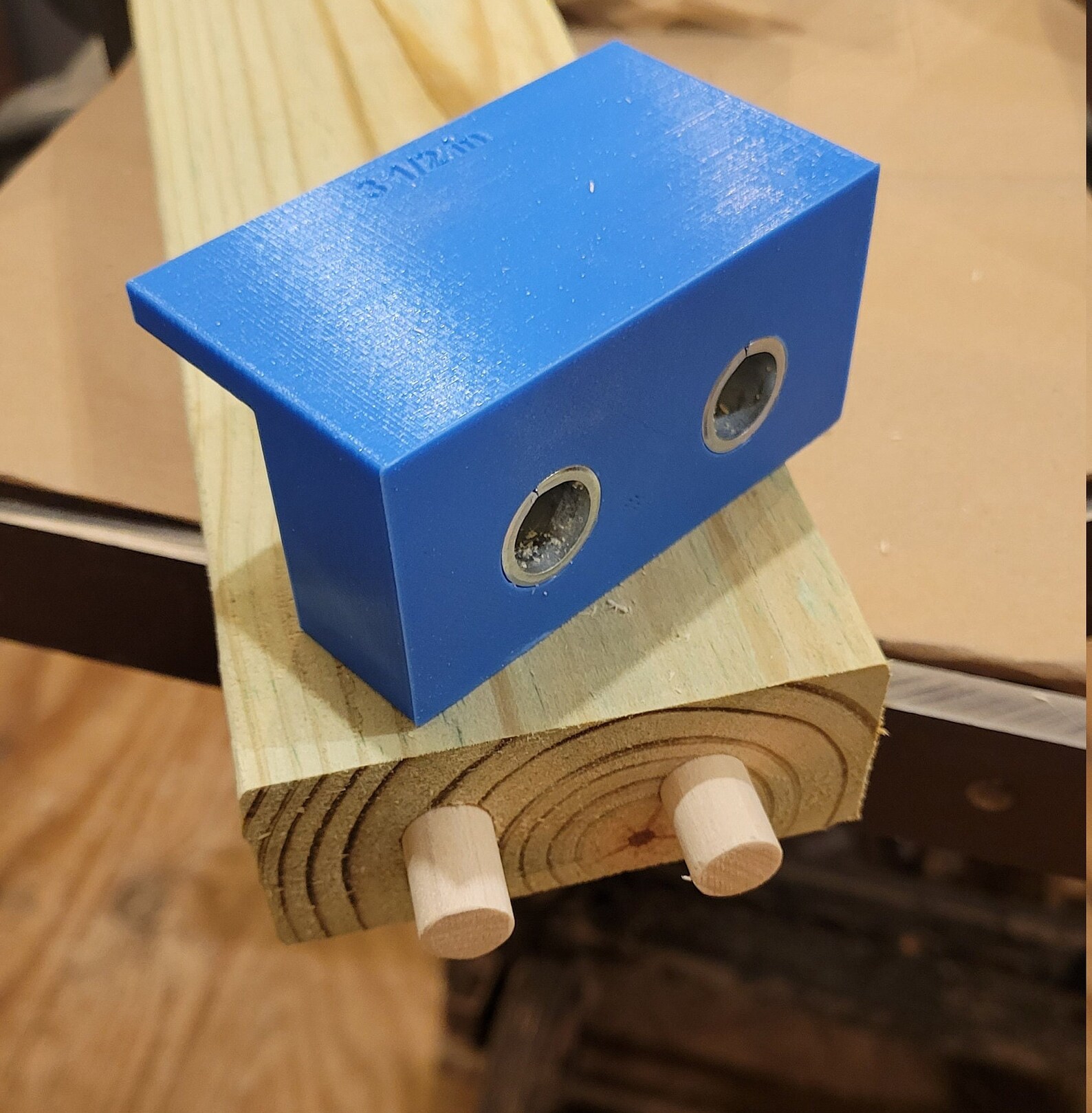 2x4 Dowel Jig Drill 1/2 Diameter Holes in a Standard Etsy