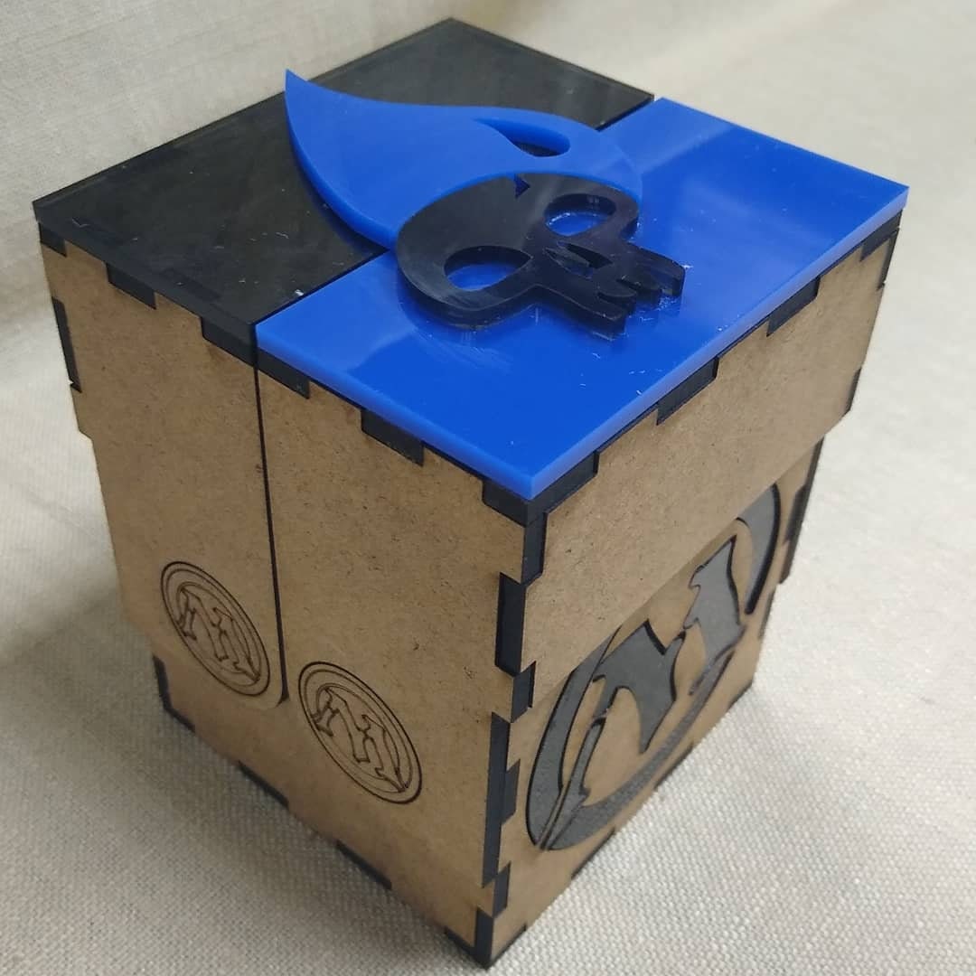 Dimir Magic the Gathering Deck Box Card Storage Etsy