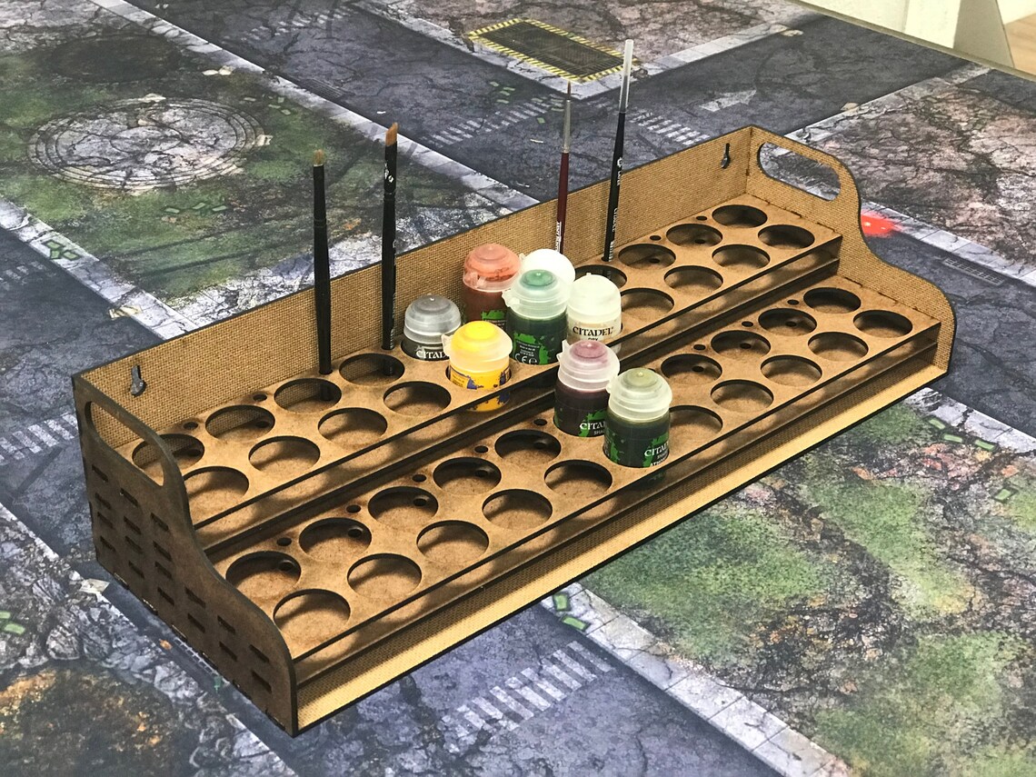 Paint Rack with 40 spots for GW/Citadel PaintsHangable Etsy