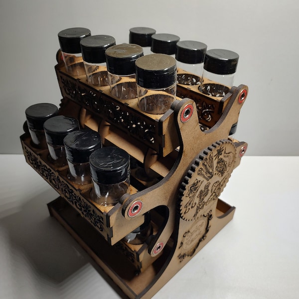 Spice Rack Carousel for 24 different Spices