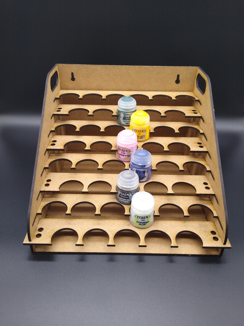 Paint Rack With 44 Spots for Gw/citadel Paints Compact Etsy Canada