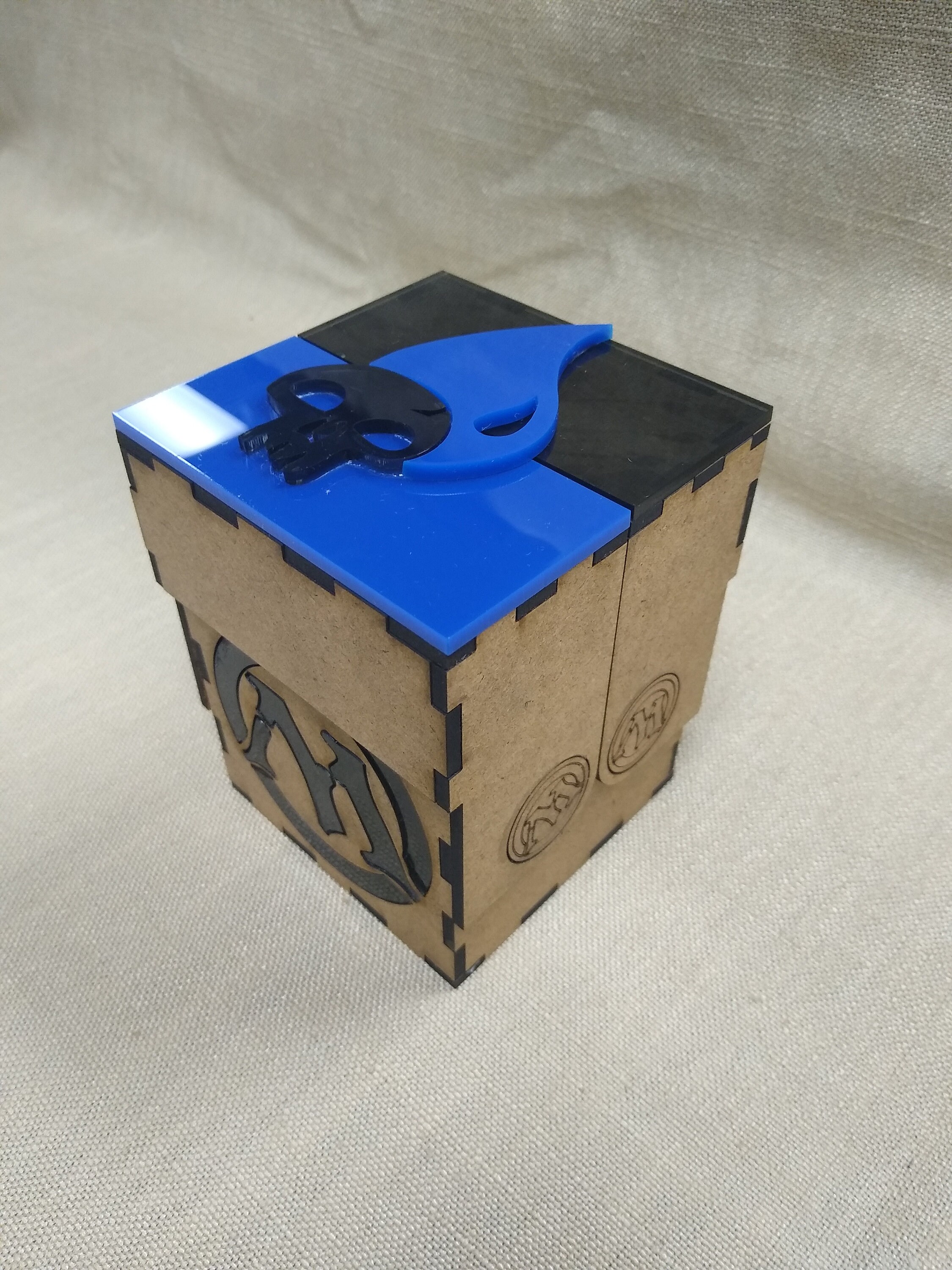 Dimir Magic the Gathering Deck Box Card Storage Etsy