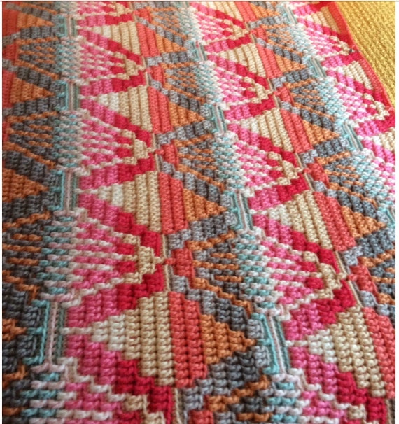 Craft Supplies & Tools cushion Bridging the gap Overlay mosaic crochet