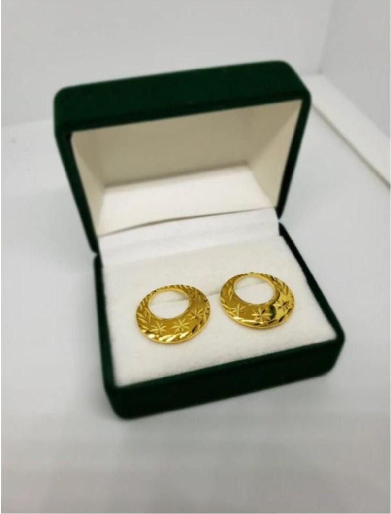 925 Sterling Silver Gold Plated Nattiyan Earrings