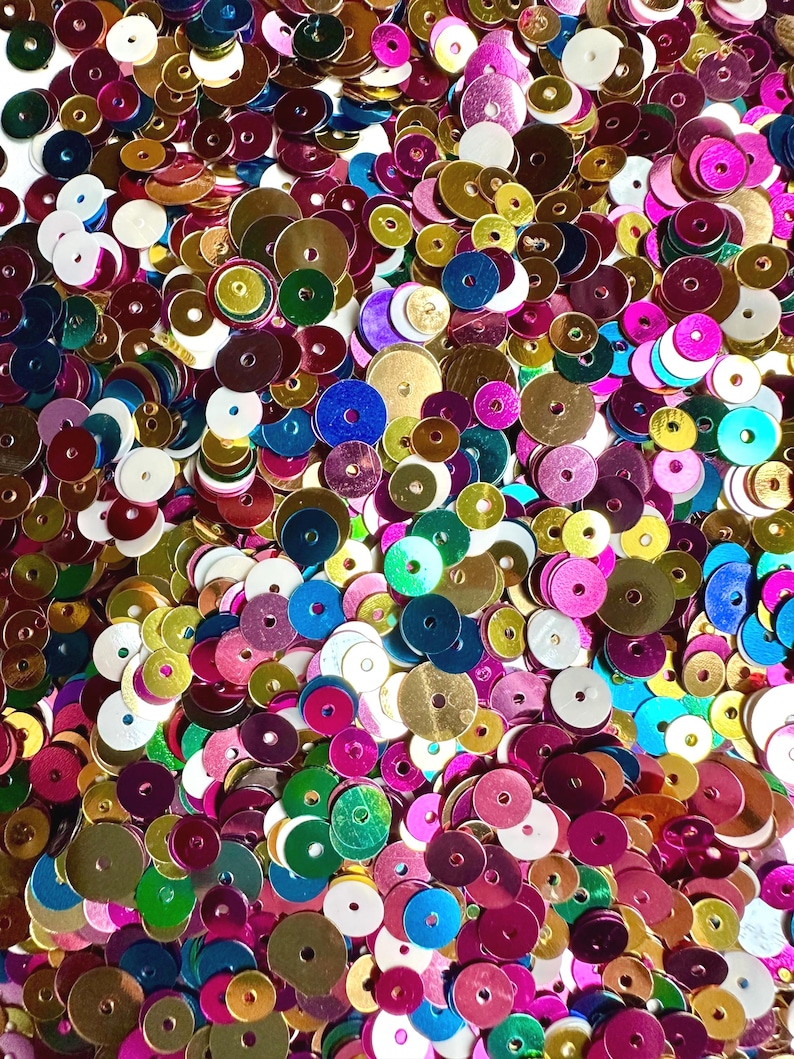 Sequins Color Sequin Mix of Various Colors and Sizes - 50g Paillette Sequins - Pinks ...
