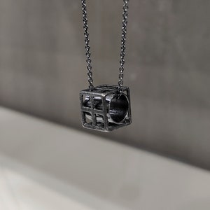 【OV】cube sugar necklace Cube Collection: Floating Sugar Cube Necklace – Santore Company