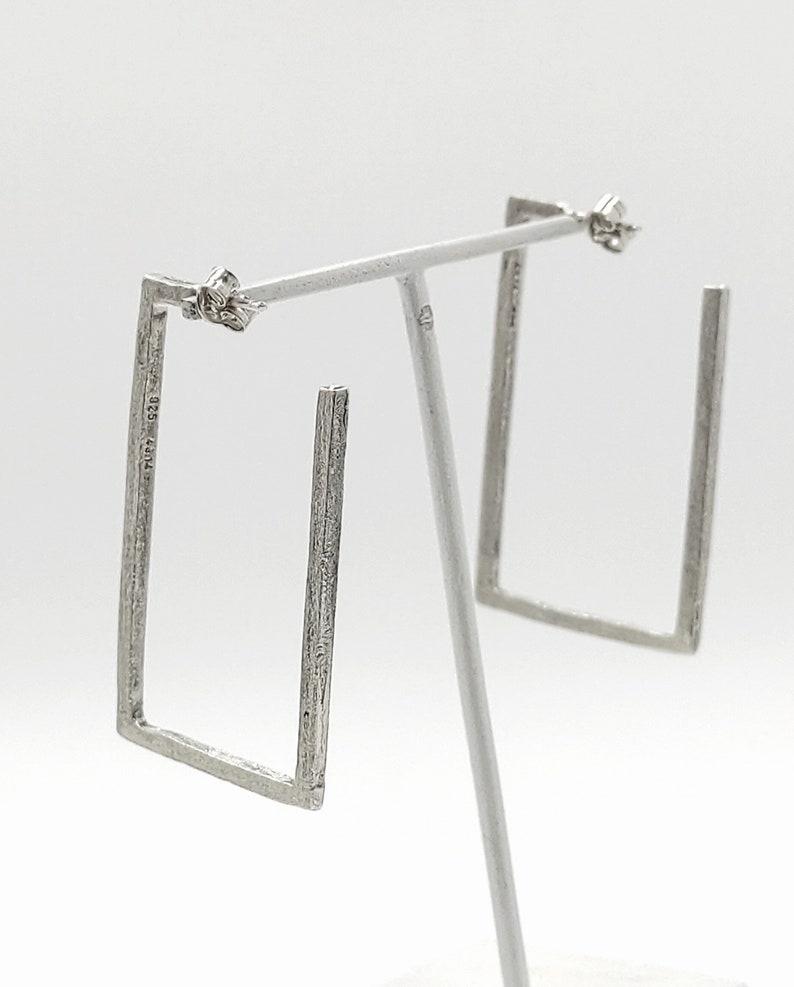 Rectangle Hoop Earrings