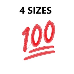 Keep It 100 Embroidery, 100 Design, 100 File