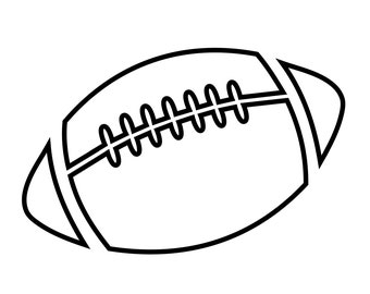 Football (svg, png, eps, pdf), One Color Design (Digital Download)