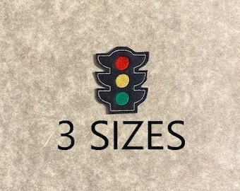 Traffic Light Feltie Embroidery Design File, THREE SIZES, Traffic light, Embroidery design file, traffic, light