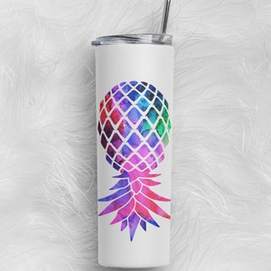 Glow in the Dark PERSONALIZED Upside-down Pineapple Plays Well With Others Sublimation 20 oz Tumbler, Swinger/Lifestyle Tumbler, Gag Gift image 9
