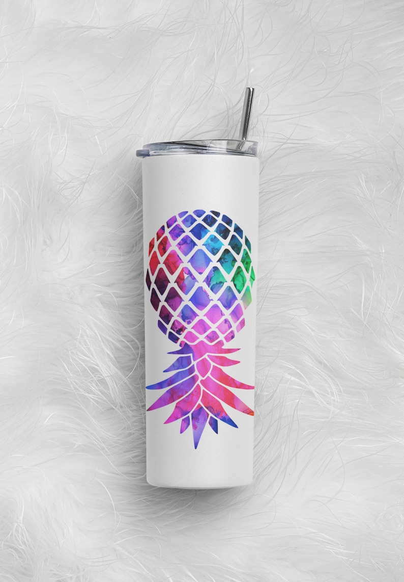 Glow in the Dark PERSONALIZED Upside-down Pineapple Plays Well With Others Sublimation 20 oz Tumbler, Swinger/Lifestyle Tumbler, Gag Gift image 9