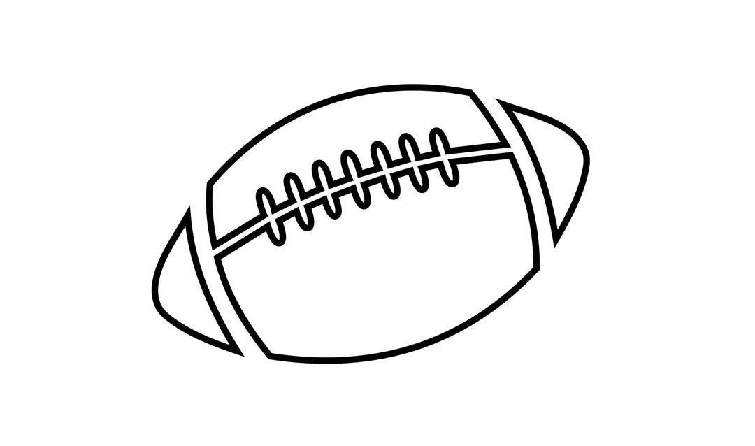Football Svg Basic Football (svg, Png, Eps, Pdf), One Color Design (digital Download) - Etsy