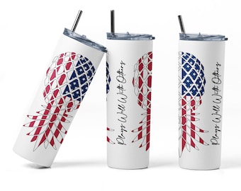 Upside Down Pineapple Plays Well With Others American Flag Sublimation 20 oz Tumbler, Lifestyle/Swinger Tumbler, Gag Gift, Insulated Cup