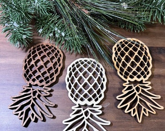Wooden Pineapple Swinger Ornament, Lifestyle ornament, Upside Down Pineapple Wooden Tag, Gag Gift