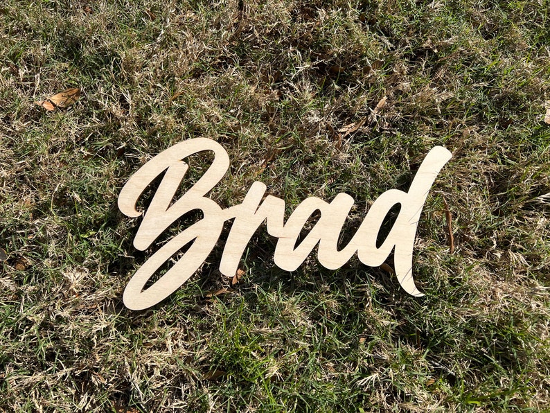 Personalized Birch Plywood Name Sign: Custom Nursery Decor - Etsy