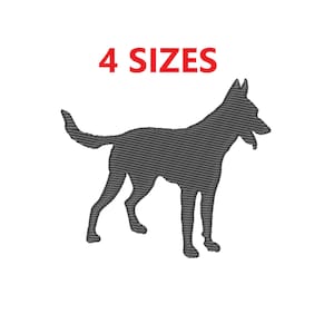 Belgian Malinois Embroidery Design, Maligator embroidery file, Belgian Malinois Embroidery
