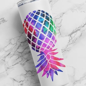 Glow in the Dark PERSONALIZED Upside-down Pineapple Plays Well With Others Sublimation 20 oz Tumbler, Swinger/Lifestyle Tumbler, Gag Gift image 4