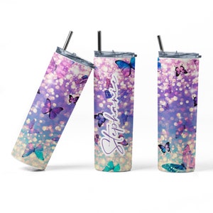Personalized Butterfly  20 oz Tumbler