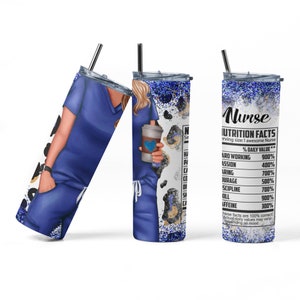 Nurse Nutrition Facts Sublimation 20 oz Tumbler