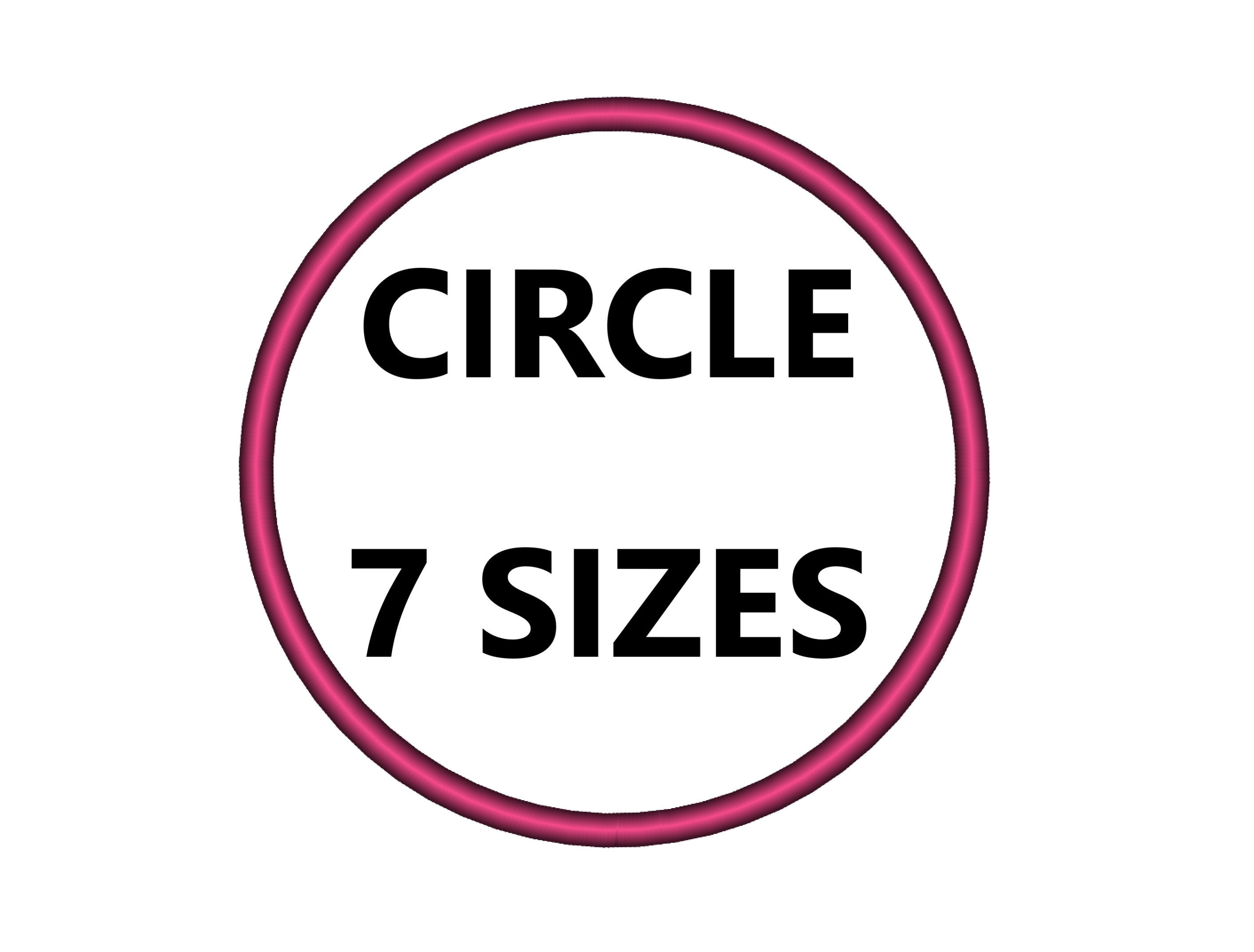 Circle Embroidery Design, Circle Embroidery File, Simple Satin Circle, Not an Applique, Embroidery File Download