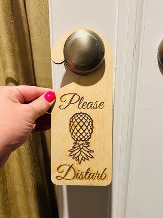 Targa Per Porta Con Ananas Rovesciata Shejdgart, Divertente Appendiabiti Bifacciale Per Coppie, Camera Da Letto E Soggiorno, Regalo Di Nozze